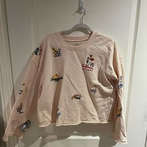 Madewell embroidered sweatshirt